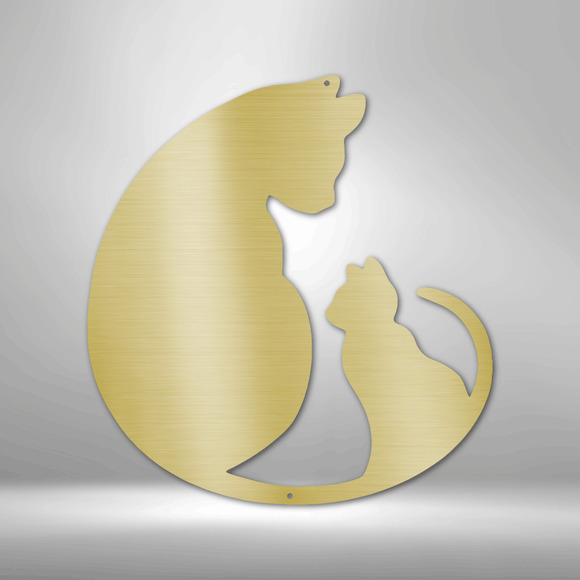 Cat Lover Steel Sign Laser Cut Powder Coated Home & Office Metal Wall Decor Mult